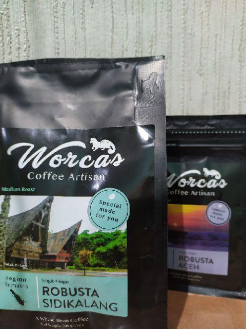 Worcas Kopi Robusta Sidikalang 200 Gram - Medium Roast