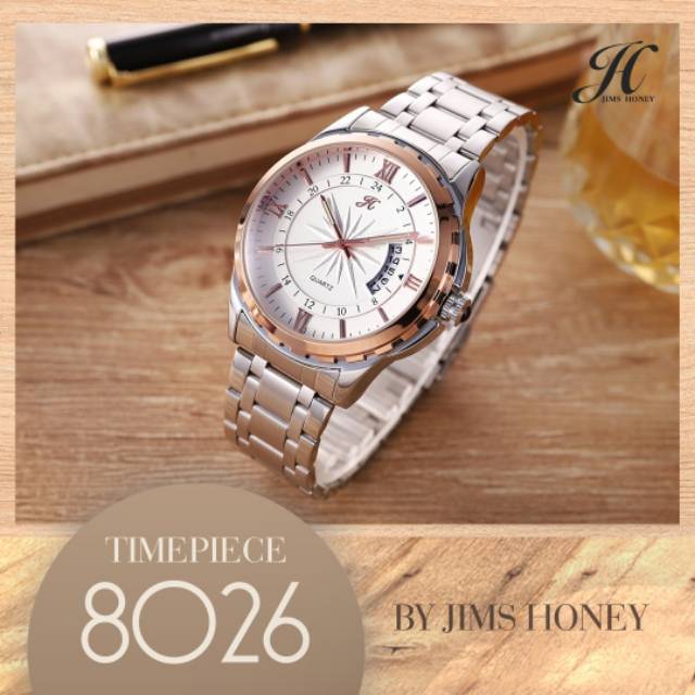 8026 Jam Tangan Pria JH free gudie bag