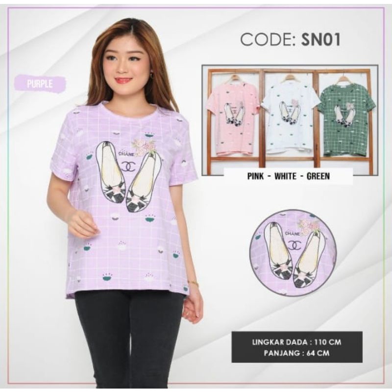 atasan impor motif lucu terbaru bahan kaos