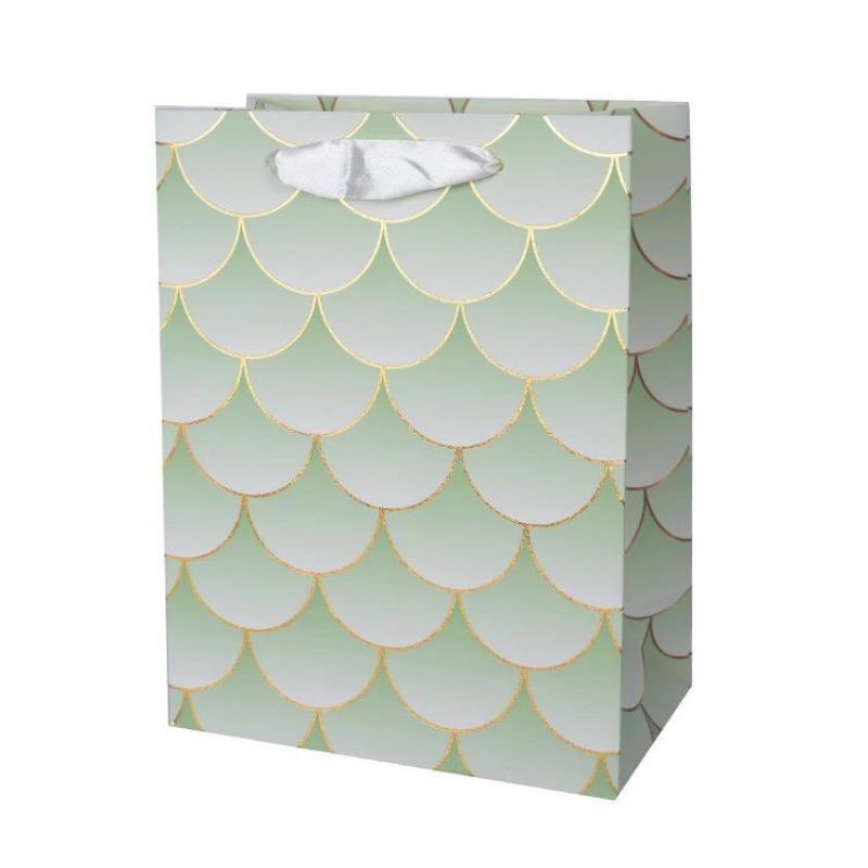 

Paper Bag/Paperbag/Tas Kantong Kertas/Tas Kertas/Goodie Bag Gold Mermaid YQ12M Green Size M