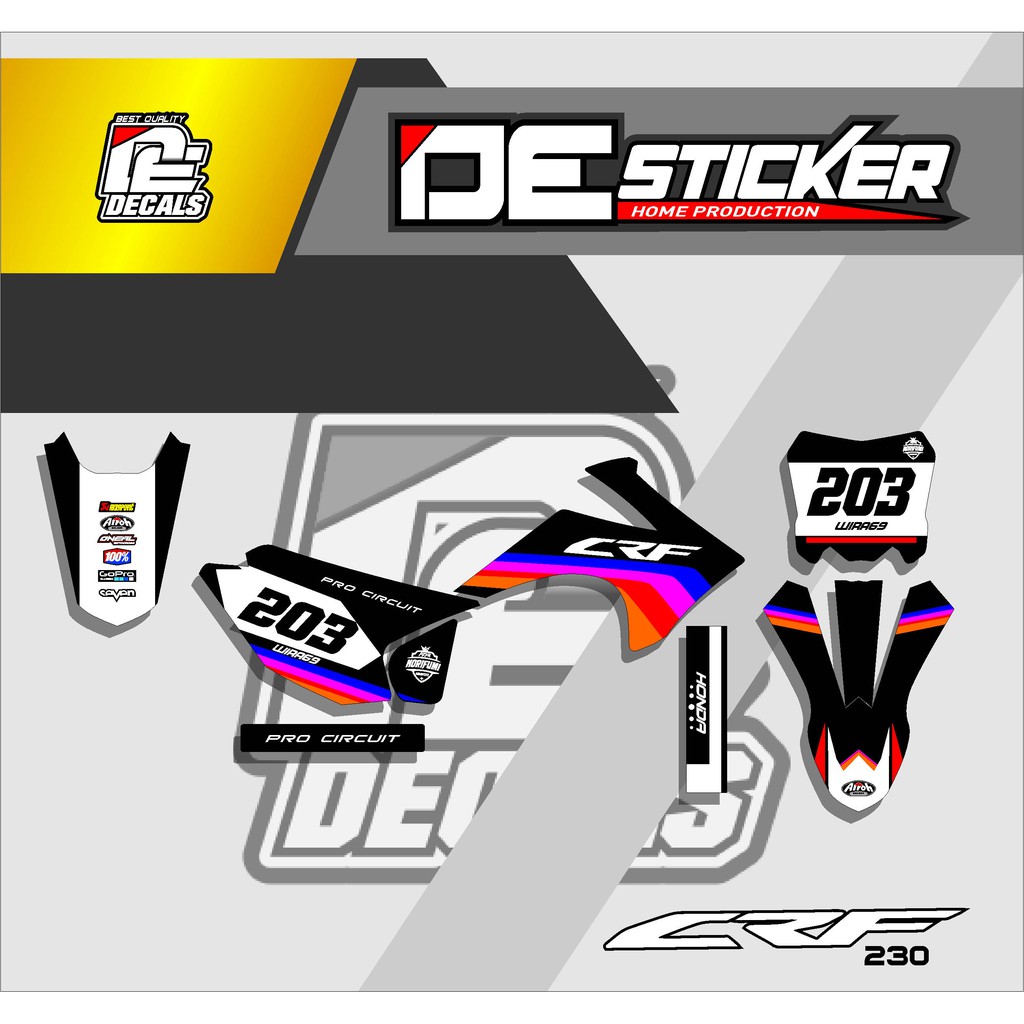 decal sticker crf 230