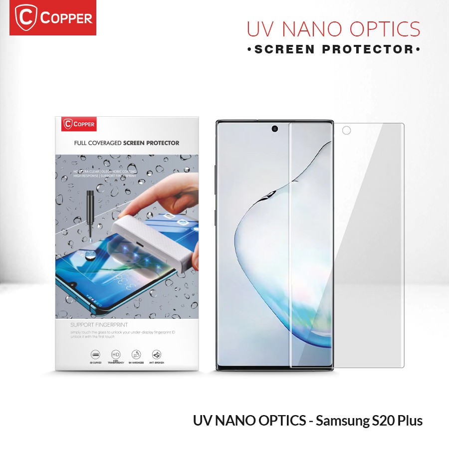 Samsung Galaxy S20 Plus - COPPER Nano Uv Glue Tempered Glass