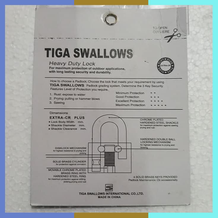 Gembok Pagar Anti Maling Anti Potong