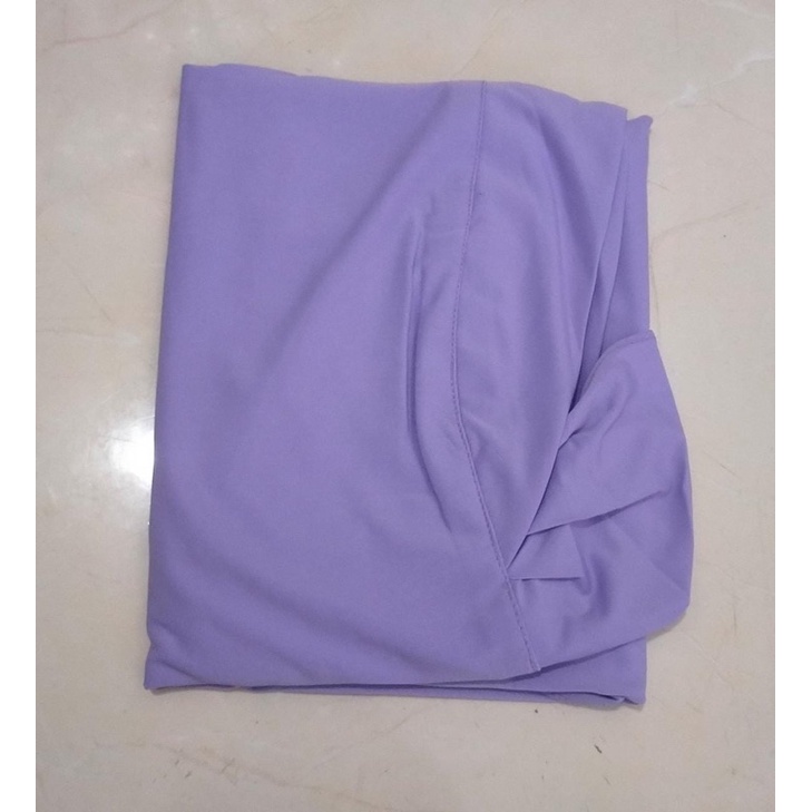 KERUDUNG MASKER SERIA NON PET/JILBAB MASKER NIQOB/BERGO HIJAB INSTAN JERSY-Lilac