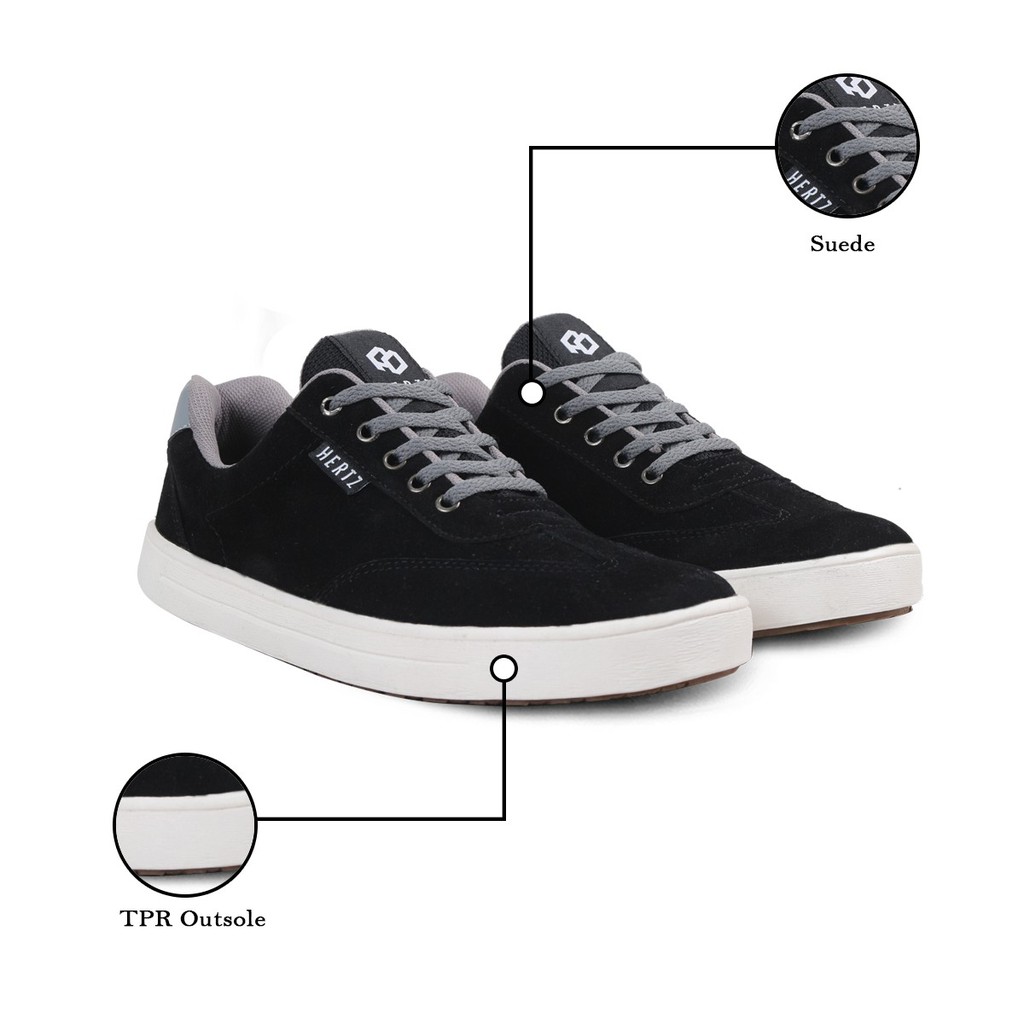 Sepatu Sneakers Pria H 3408 Brand Hertz Sepatu Kets Kuliah Sekolah Kerja Hangout Murah Berkualitas