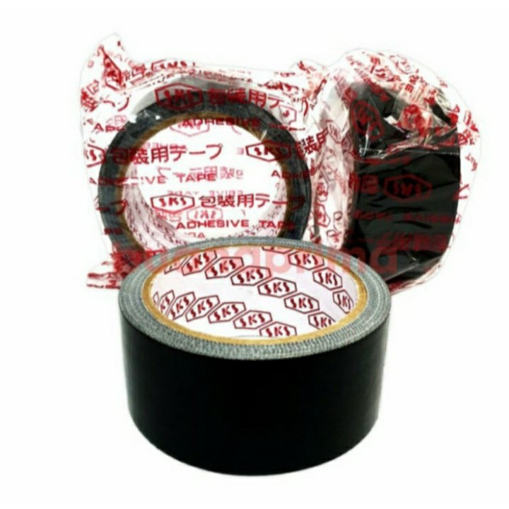 

Isolasi hitam lakban kain SKS 1" 1,5" 2