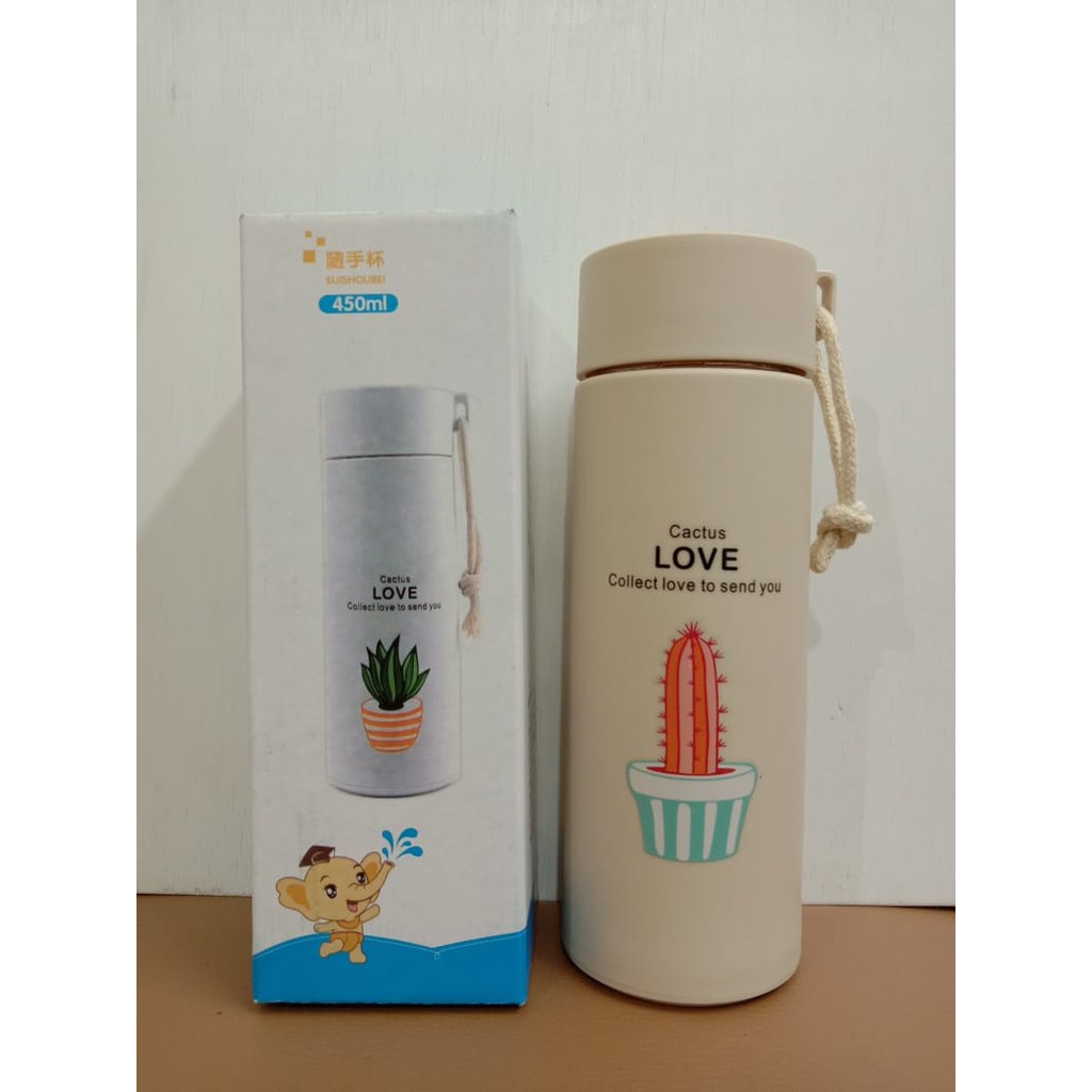 IKILOSHOP BKC kaktus botol minum kaca tali cactus souvenir