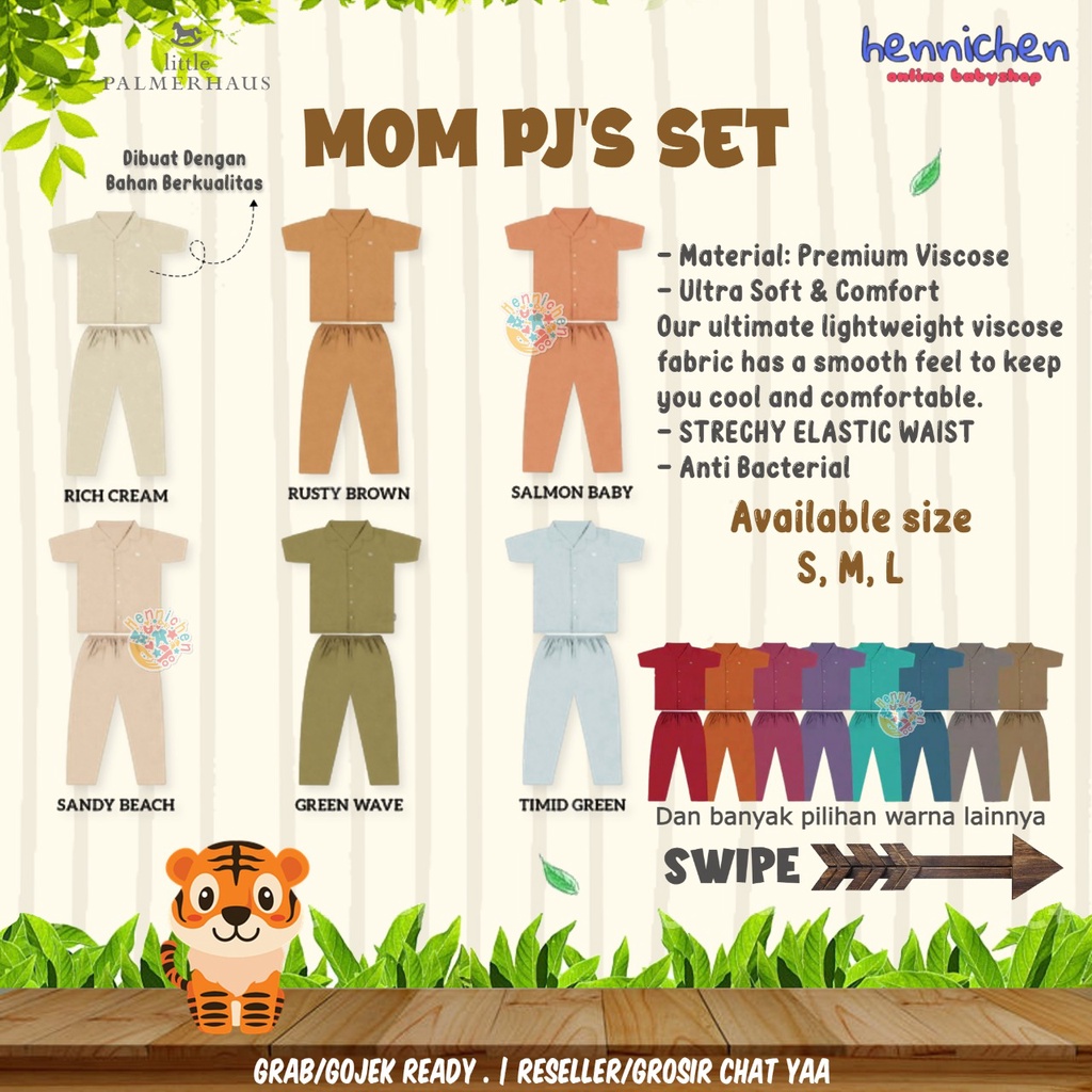 PROMO 7.7 PROMO BAJU LEBARAN PIYAMA MAMA PAJAMAS MAMA PIYAMA COLLAR SET MOMS PJS SET Piyama Ibu Piyama mom BY LITTLE PALMERHAUS