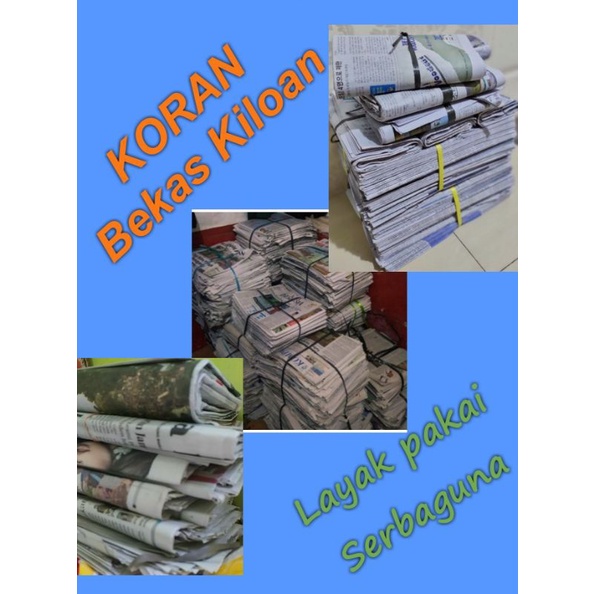 

KORAN BEKAS LAYAK PAKAI KILOAN/KG