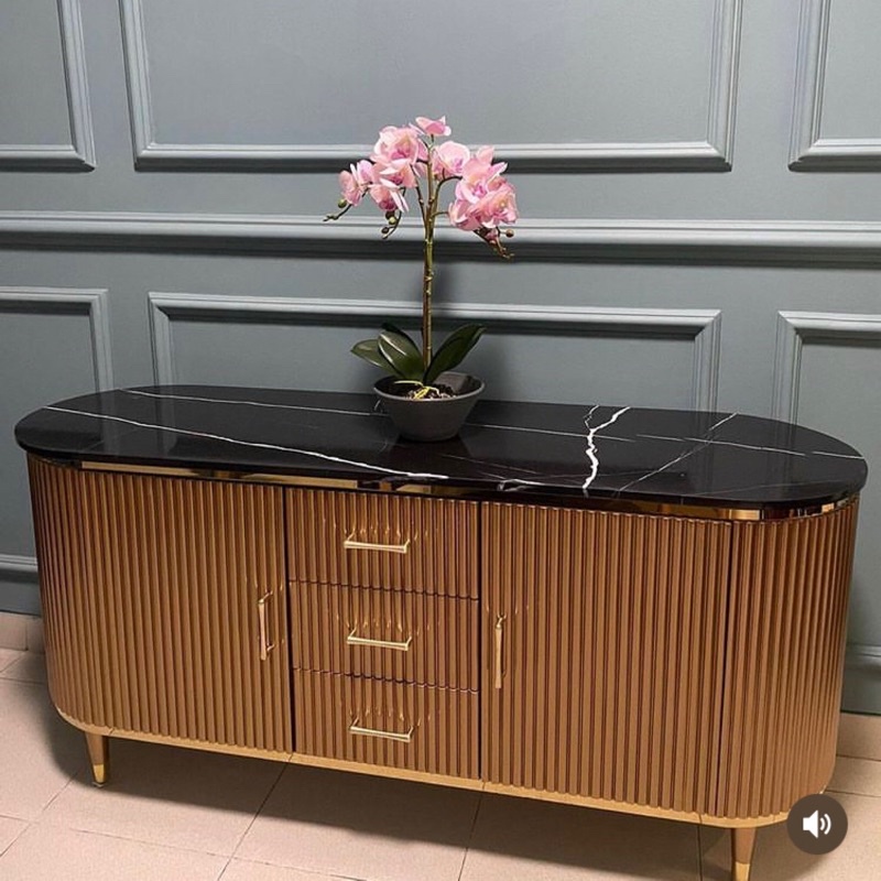 BUFFET TV ELEGANT PREMIUM | BUFFET TV ELEGANT WARNA EMAS | BUFFET TV PREMIUM MARMER | BUFFET TV MAMR