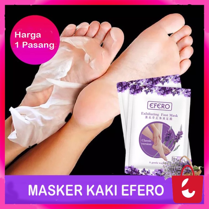 ✅ 100% Asli EFERO Foot Mask Masker Kaki Perawatan kaki Tumit Kering Pecah2 &amp; Mengelupas Kulit Mati