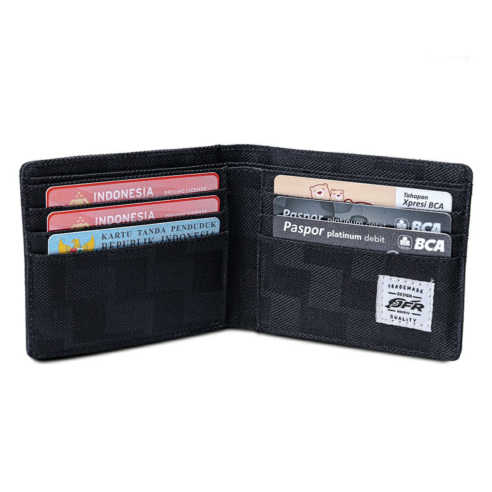 [Lms] Dompet Pria Kulit Canvas Motif Original JFR Exclusive JP19