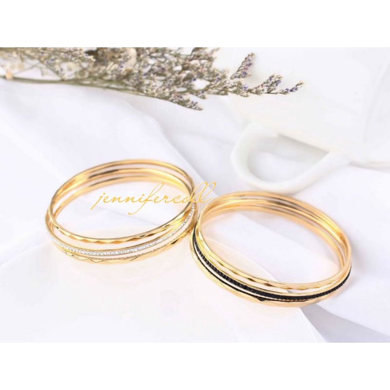 Gelang keroncong titanium asli rosegold uk 6cm