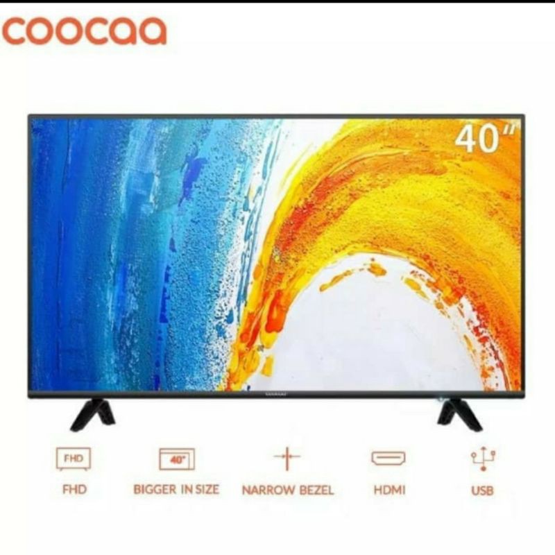 LED TV COOCAA 40TB1000 40INCH FHD Garansi Panel 3Thn NEW 2019