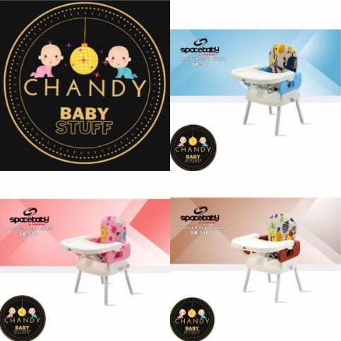 BOOSTER SEAT SPACE BABY SB 518/ KURSI MAKAN SNUGGLE