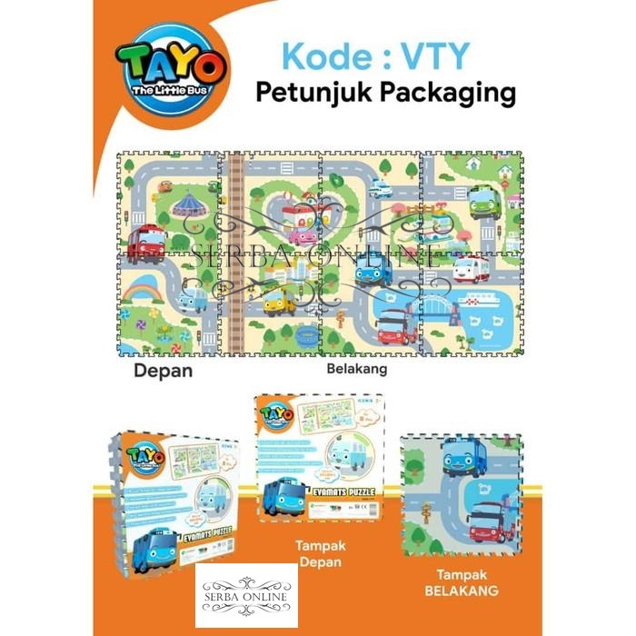 Evamat evamats matras puzzle karpet tikar bongkar pasang PRINTING LICENSE avenger tayo barbie thomas