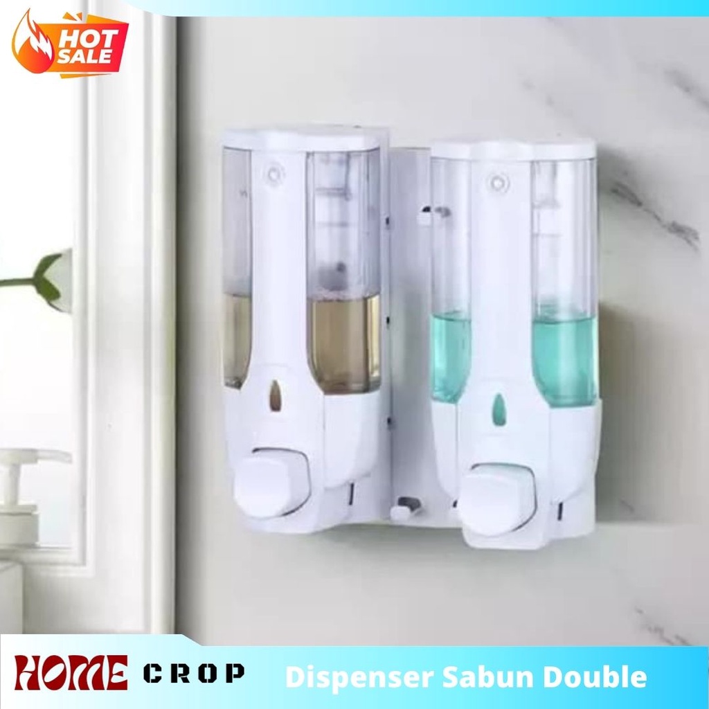 Soap Dispenser Wadah Tempat Sabun Cair Aesthetic Kamar Mandi Cuci Piring Dinding Tempel Gantung Teka