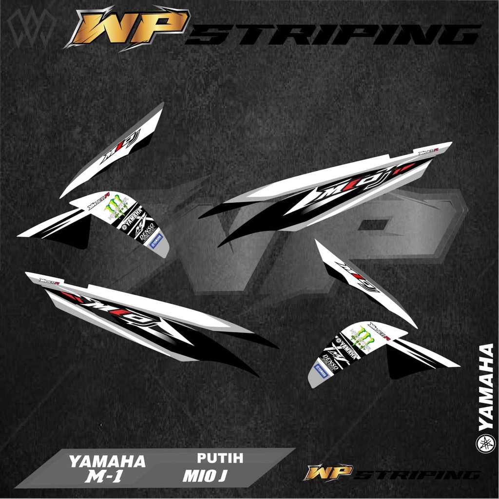 Stiker Striping MIO J / Sticker Variasi List Skotlet Motor Yamaha MIO J / M-1