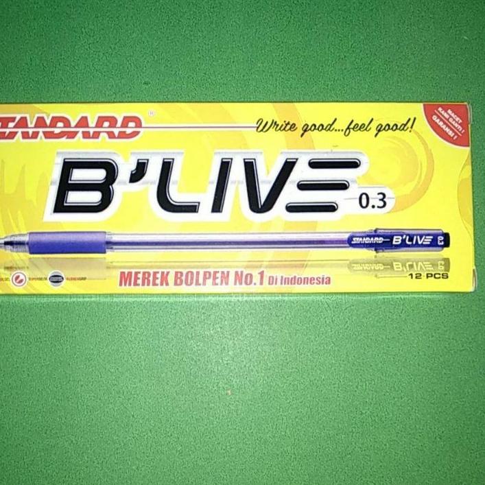 

ㆊ Pulpen Standard B'Live Isi 12 ( Kemasan / pak) LANGSUNG ORDER 3278 ❅