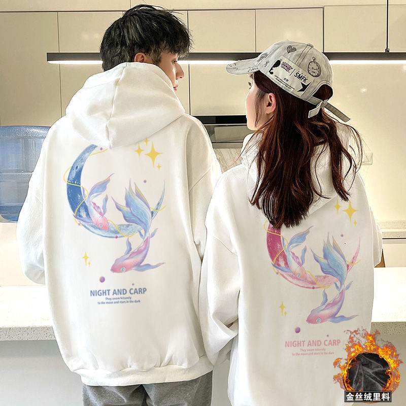 PROMO COD Hoodie Couple Pasangan Pria Wanita Trift Crop Hoodie Jamper Jemper Switer Hoedie Hodiie Hodei Sweter Couple Cople Coupel Claw money couple Hoodie sweater Plush thickened lazy sCLAW MONEY