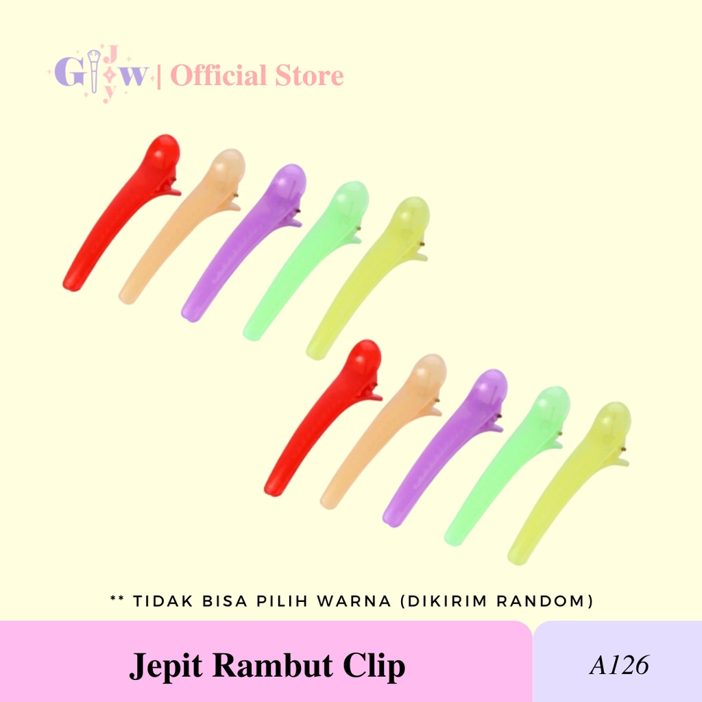 A126 JEPIT RAMBUT CLIP hair rambut murah pin jepitan ikat palsu scrunchie iketan iket hiasan kepala tiara mahkota warna warni merah pink kuning ungu random aksesories aksesoris termurah murah red purple lilac