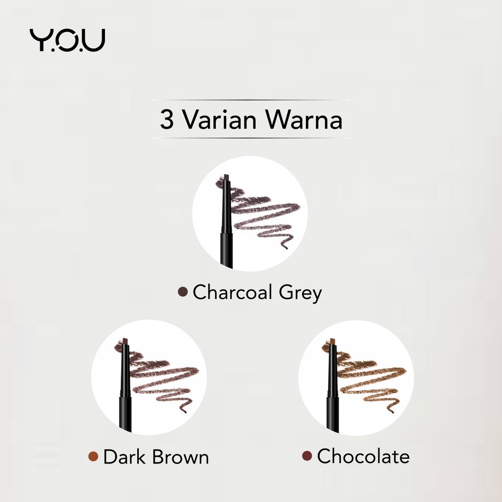 YOU Basic Collection Dual Eyebrow Styler [ Precise Brow Definer/Natural Pigment Brow]