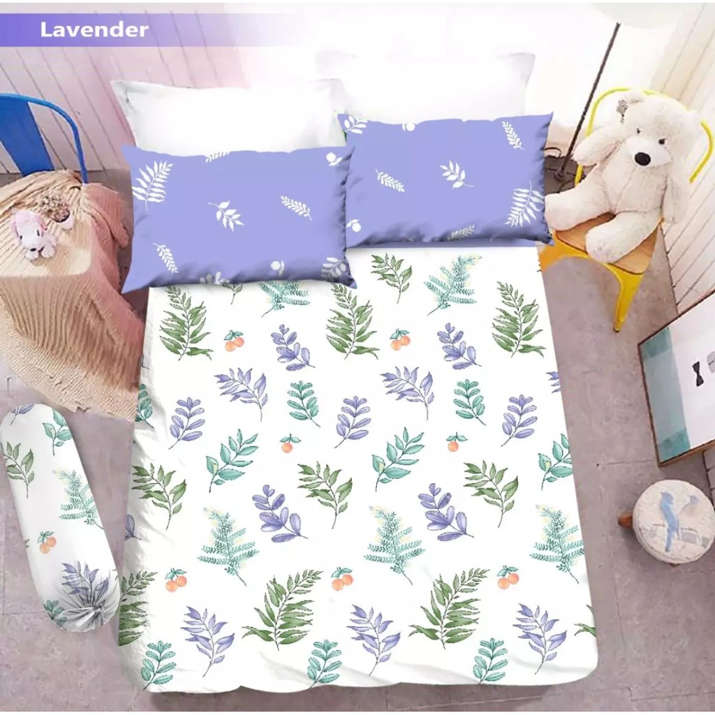SPREI VITO 3D Uk 180x200 Tinggi 20cm Motif LAVENDER