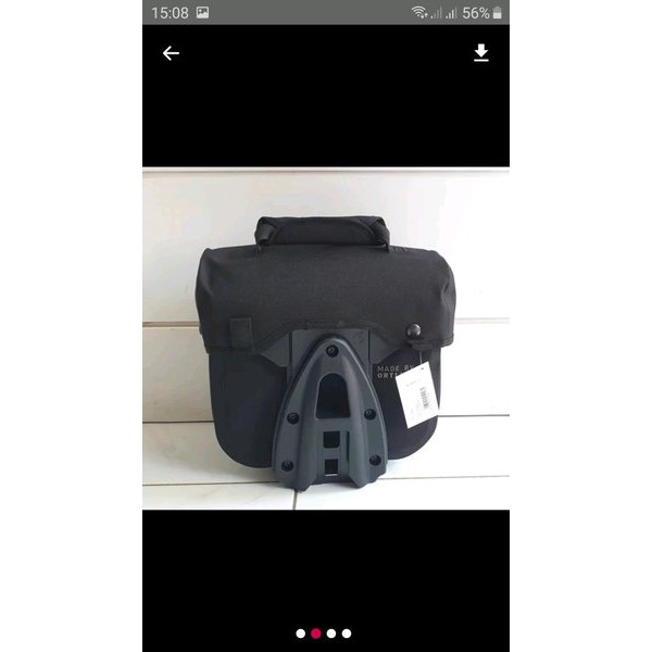 Berkah Amanah  BROMPTON TAS ORTLIEB MINI O BAG REFLECTIVE WARNA HITAM