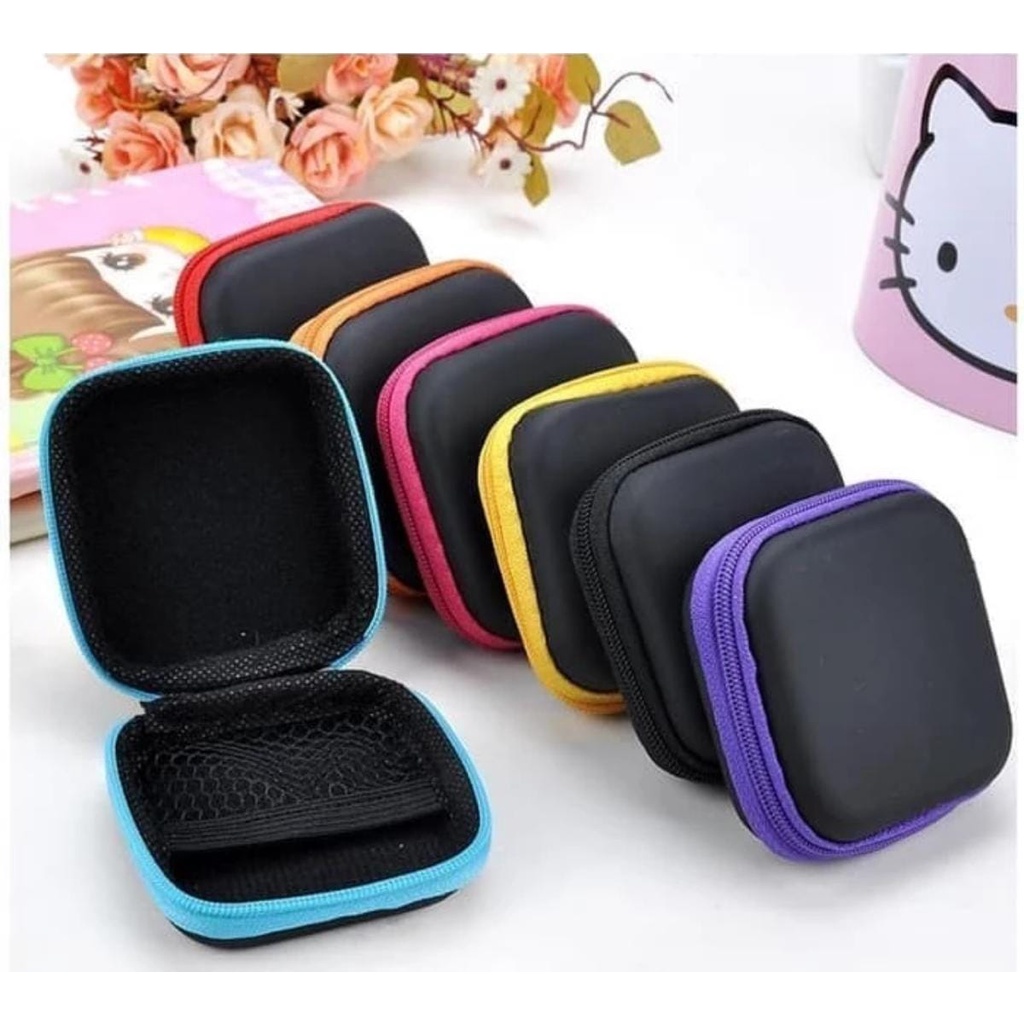 Organizer Wadah headset box dompet tempat kotak handsfree earphone Bag