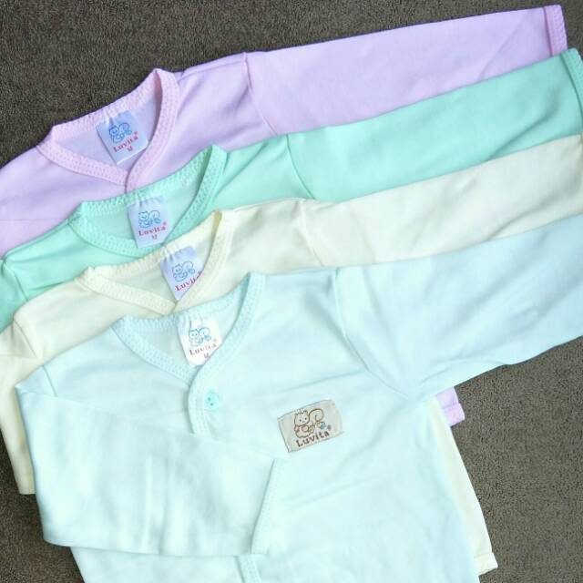 BAJU BAYI LUVITA TANGAN PANJANG PIYAMA ATASAN SLEEPSUIT  M/L (HARGA per 1pcs )