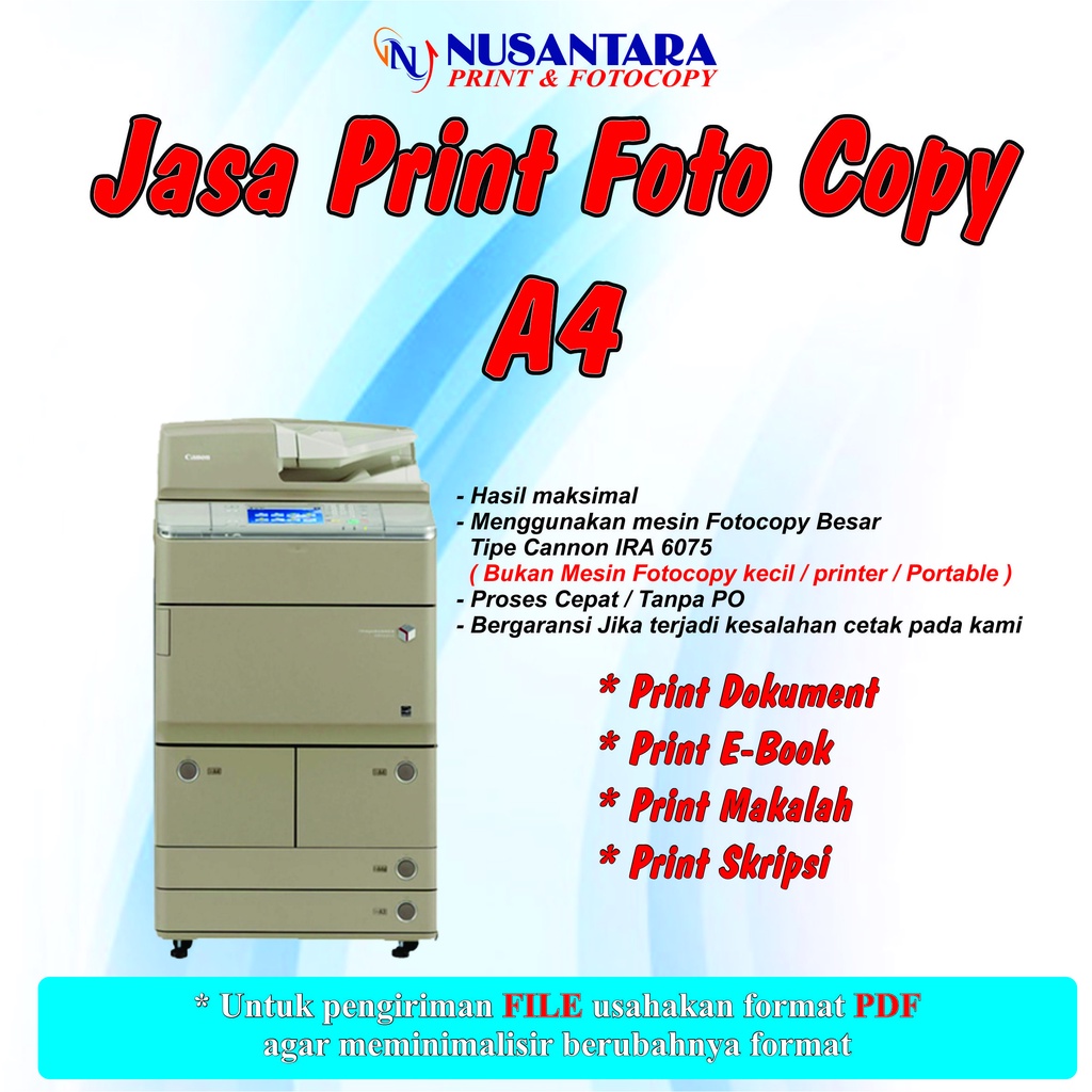 

Print Fotocopy A4