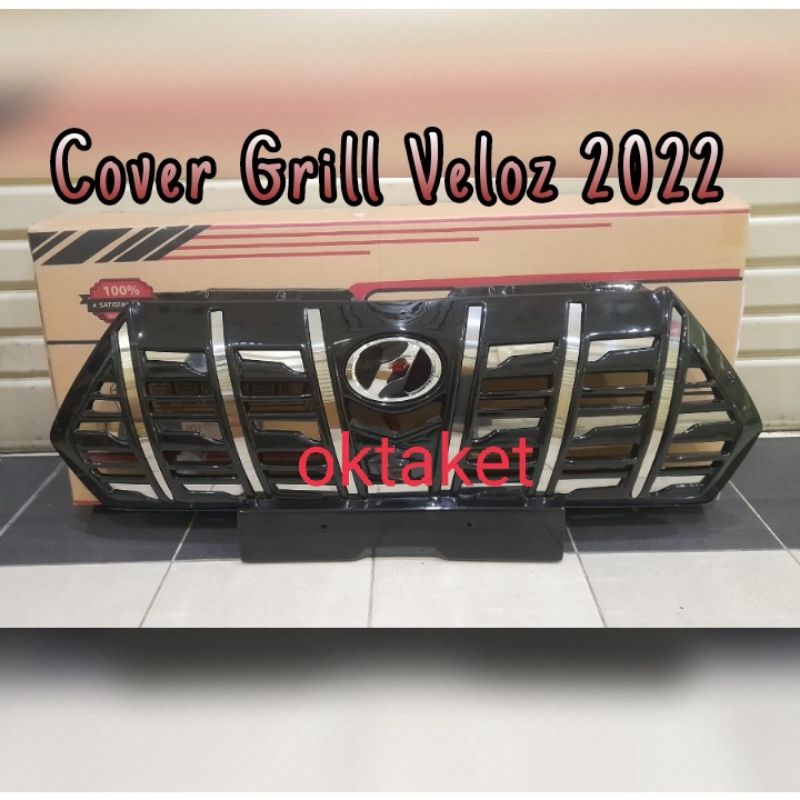 grill depan Veloz 2022 model Alphard hitam list chrome