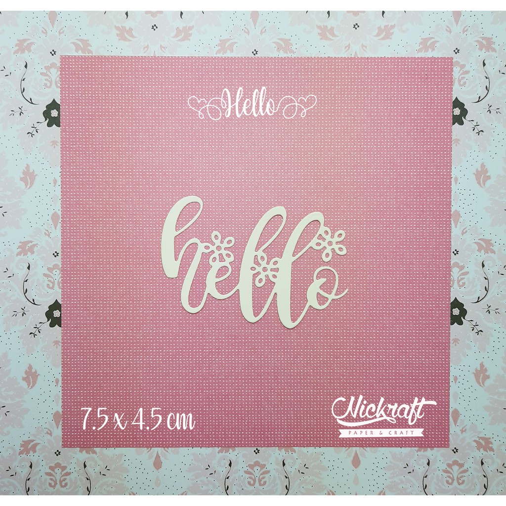 

HELLO WORD - BAHAN SCRAPBOOK TULISAN UCAPAN