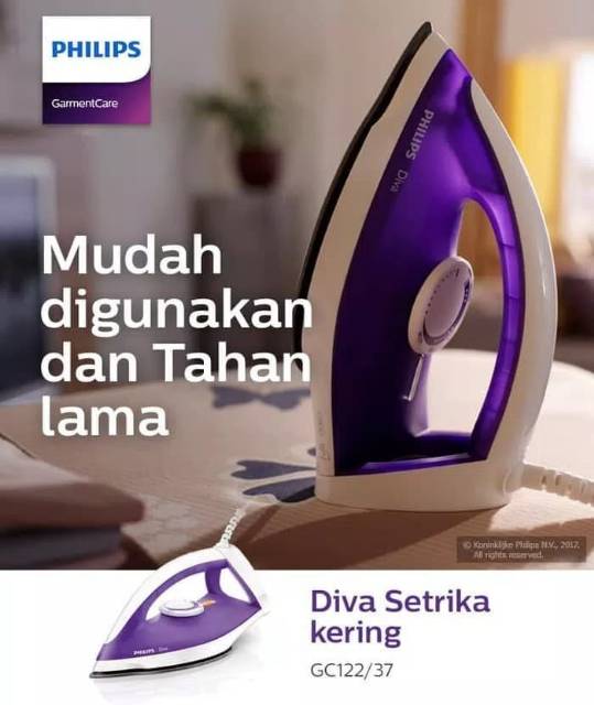 Philips Setrika Listrik  GC122 - GC 122 Diva