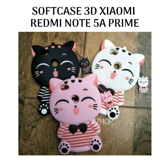 Softcase Xiaomi Redmi Note 5A prime Cover case hp 3D silikon karakter