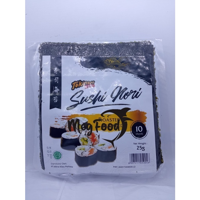 

Murah TOKINORI 10 Sheet Yaki Sushi Nori Rumput laut HALAL Roasted