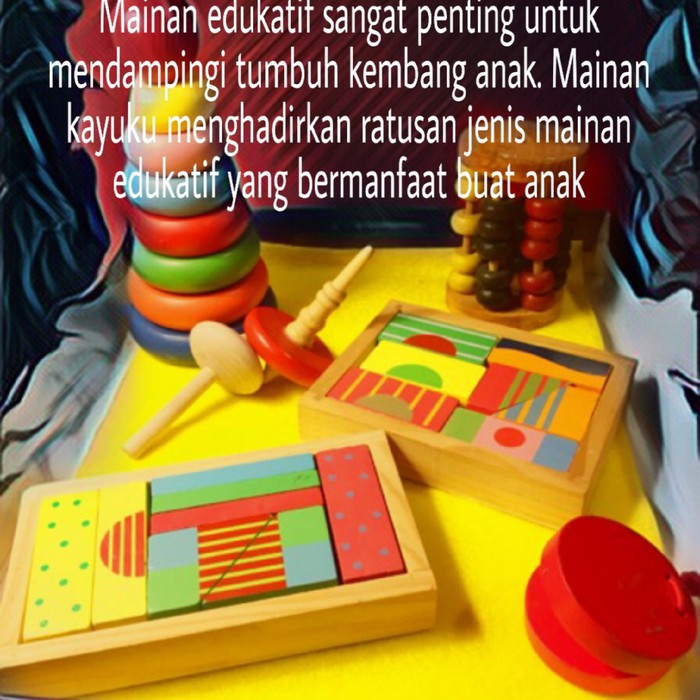 Mainan Kayu Mainan Anak City Blok Huruf AGDIA Mainan Edukasi 2 Tahun