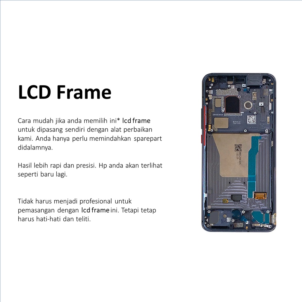 [ CHECK.ID ] LCD + FRAME XIAOMI POCOPHONE POCO F2 PRO ORIGINAL SERVICE PRODUCT