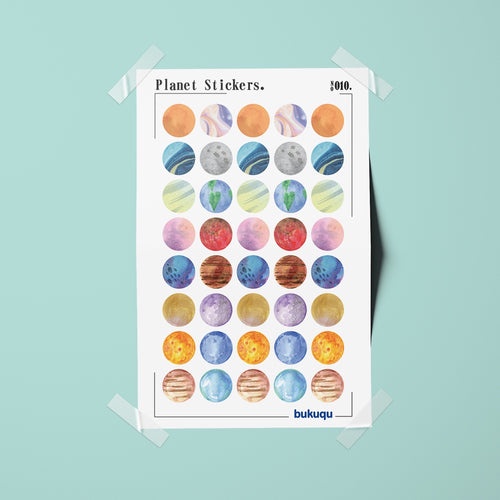 

Bukuqu Stiker Deco Planet Sticker untuk Notebook, Planner