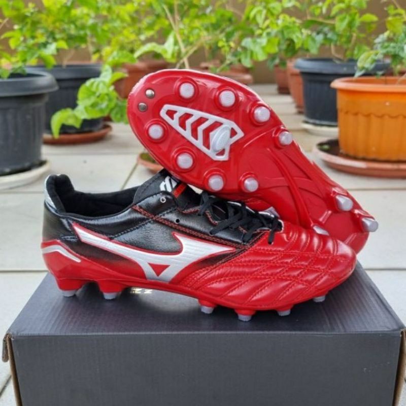 Sepatu Bola Mizuno Morelia Neo Red Black FG