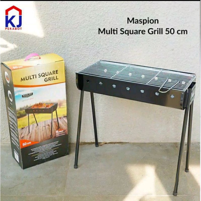 ALAT BAKAR BBQ / PANGGANGAN PORTABLE /MULTI SQUARE GRILL MASPION 50 CM / PANGGANGAN ARANG