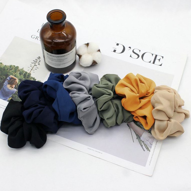 GO ONLINE Scrunchie - Kunciran Ikat Rambut Korea Cepol Hijab / Jilbab [ Gratis Ongkir / Cod ]