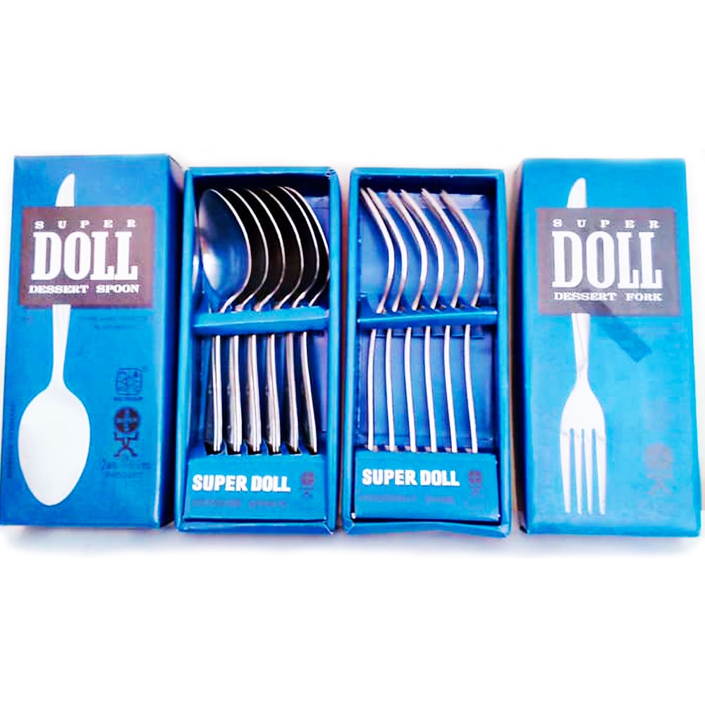 Super doll Sendok Garpu Makan stainless steel