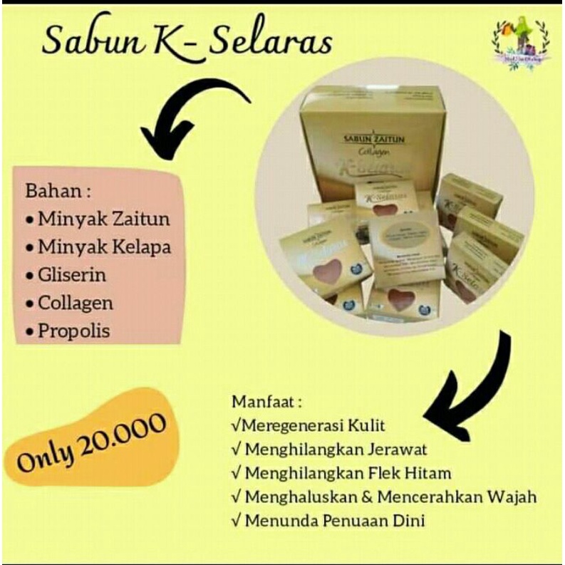 Sabun Zaitun Collagen K-Selaras/Sabun Zaitun Collagen New Kristal Original
