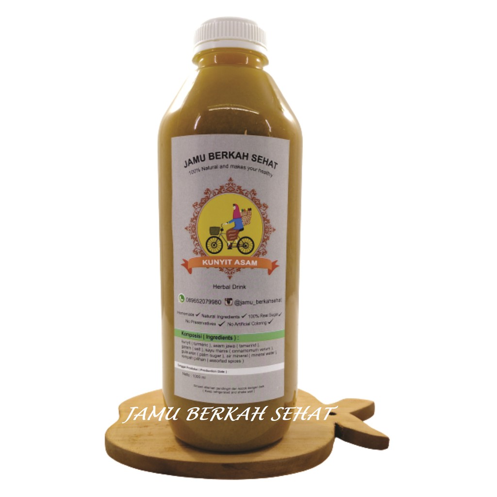 

Jamu Kunyit Asam / Wedang Jahe / Godokan Sambiloto 1000 ML Jamu Berkah Sehat