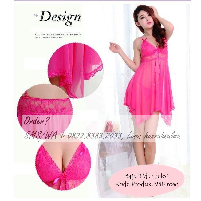 Hannah Lingerie Original Pusat Grosir Lingerie Murah Berkualitas Gudang Baju Tidur Transparan Shopee Indonesia