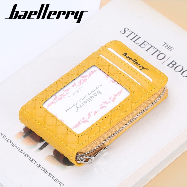 Baellerry Dompet Kartu Wallet Card Holder Bahan Kulit Premium BLY058