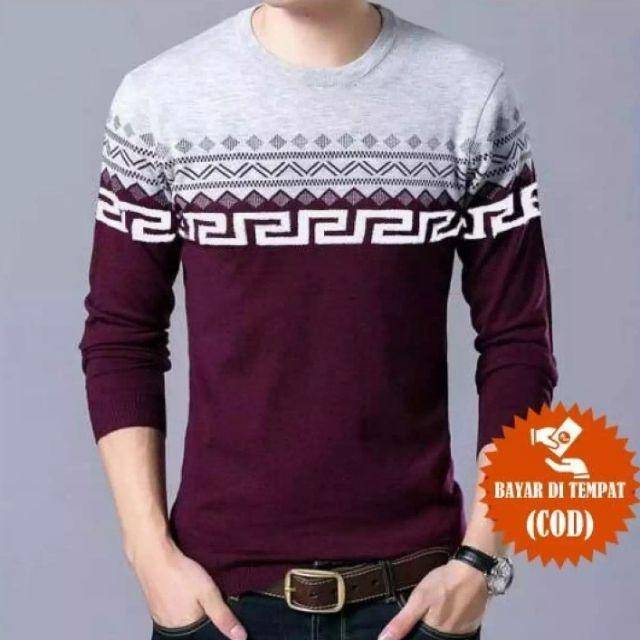 Sweater rajut labirin meiro