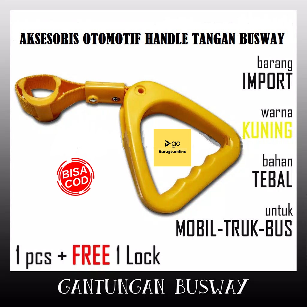 Gantungan busway handle tangan ukuran jumbo besar towing truk pick up variasi knalpot gantungan bus