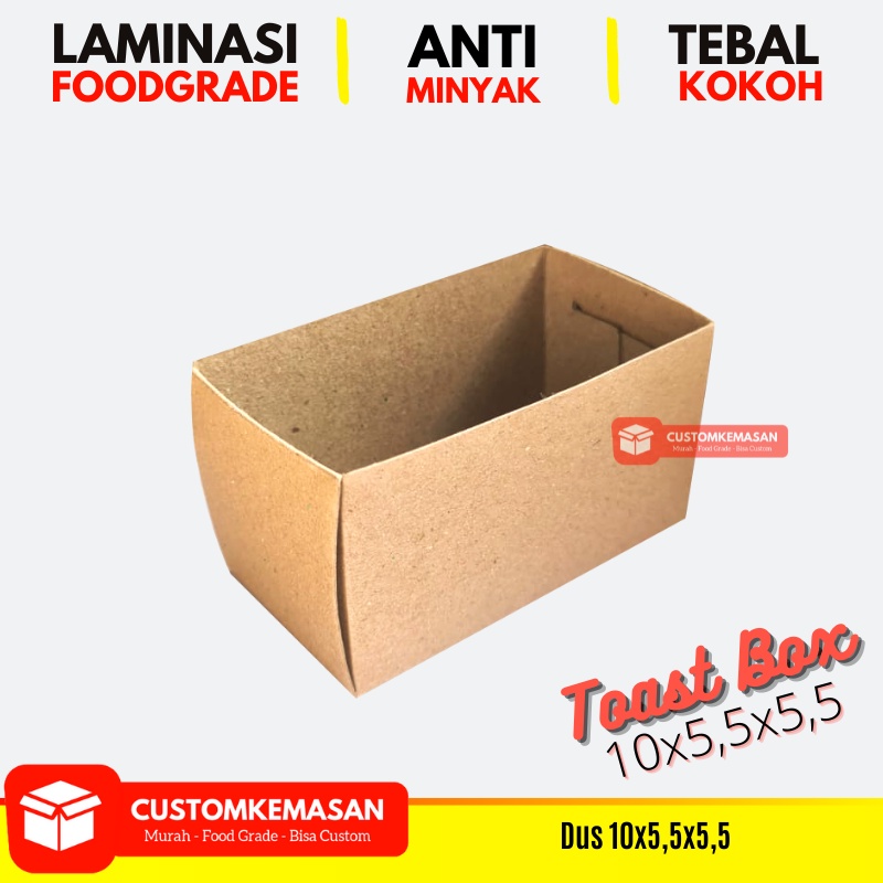 Toast Box / Kemasan Toast / Box Roti Bakar / Wadah Roti Bakar